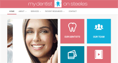 Desktop Screenshot of mydentistonsteeles.com